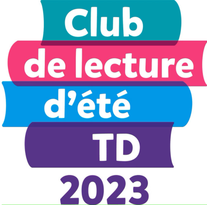 Logo pour le Club de lecture d'été TD 2023.