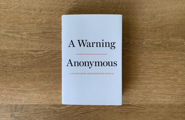 Book cover of A warning