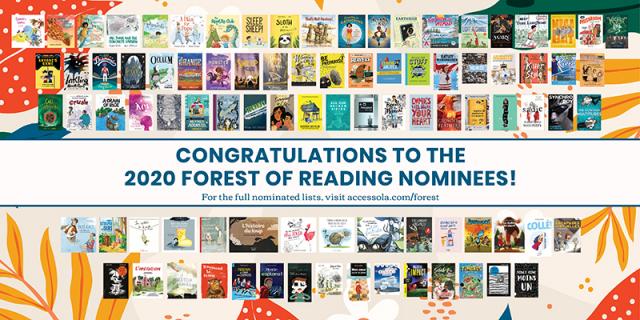 Liste des finalistes pour La Forêt de la lecture